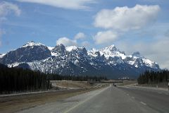 18B The Many Peaks Of Mount Rundle Stretch From Canmore To Banff From Trans Canada Highway Near Canmore In Winter